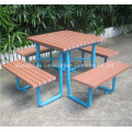 Recycled plastic wood picnic table set camping table